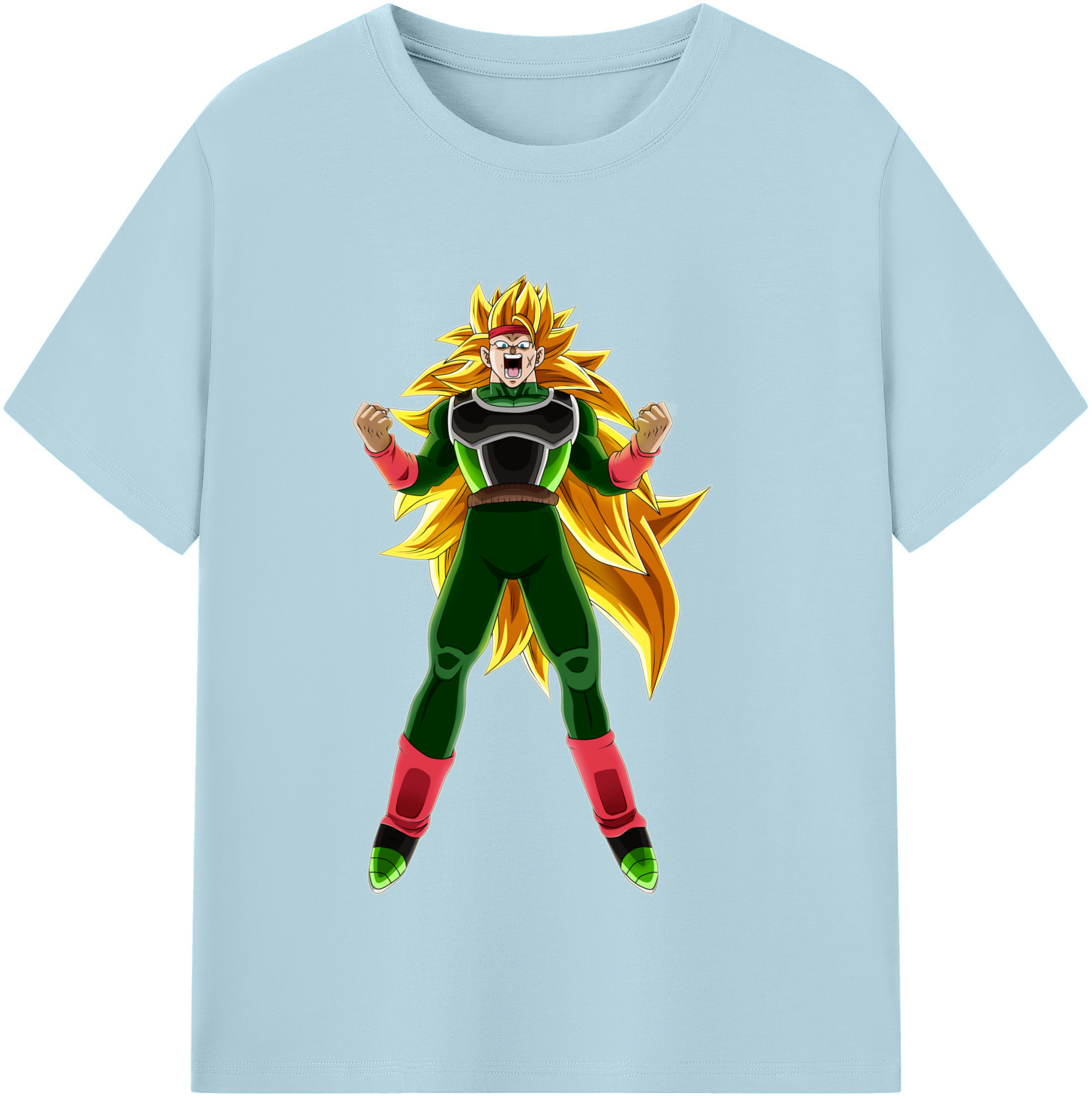 （画像用） ドラゴンボール ブロリー DRAGON BALL Broli 綿100％半袖Tシャツ（フロントプリント）